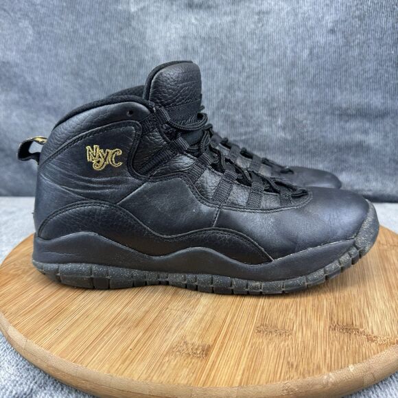 Nike Other - Nike Air Jordan 10 Boys Size 5Y Shoes Black Retro NYC Basketball Sneakers 310806